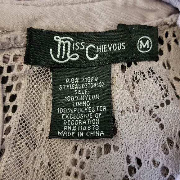 Miss Chevious Lilac Eyelash Lacr Shift Dress - Picture 9 of 9